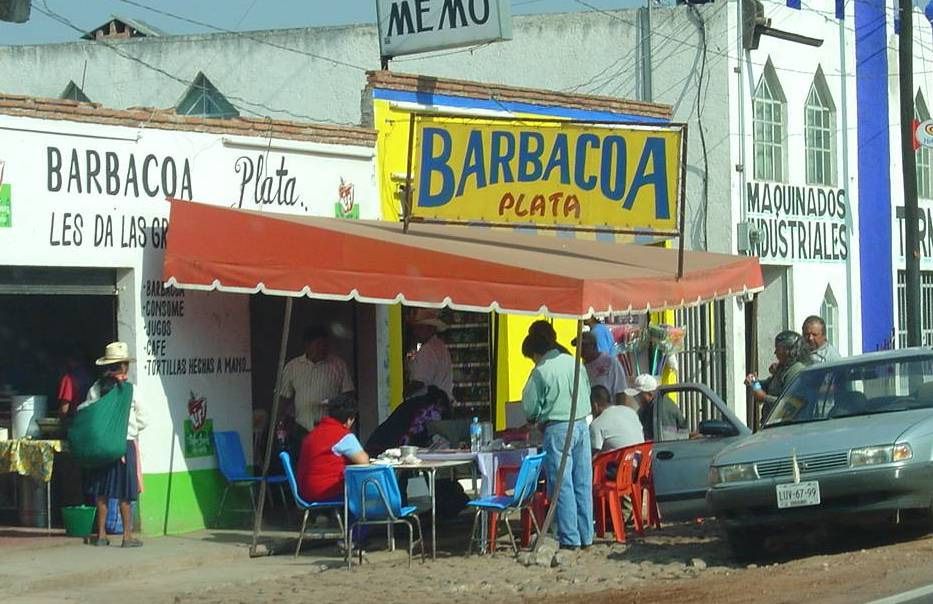 Expendio de barbacoa en el Estado de México